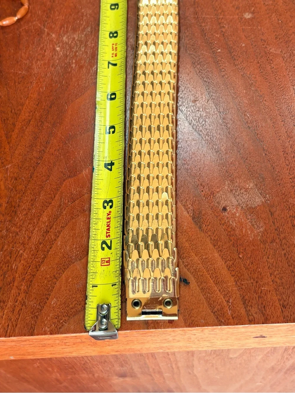 90s Accessory Accent NYC Lucky Elephants Gold Tone Metal Stretch Belt